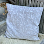 Decorative cushion cover LEAFS beige - double-sided