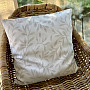 Decorative cushion cover LEAFS beige - double-sided