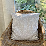 Decorative cushion cover LEAFS beige - double-sided