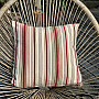 Tapestry cushion cover LOTUS GREEN STRIPE