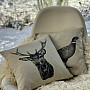 Tapestry cushion cover DEER gray