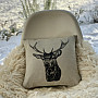 Tapestry cushion cover DEER gray