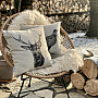 Tapestry cushion cover DEER gray