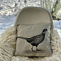 Gobelin cushion cover PHEASANT gray