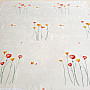 Ready curtain with spring flowers