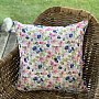 Decorative cushion cover SMALL PINK BLUE FLOWERS