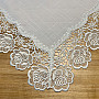 WHITE ROSE LACE tablecloth