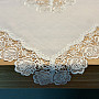 WHITE ROSE LACE tablecloth