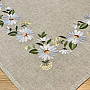 EMBROIDERED DAISIES tablecloth