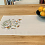 Embroidered tablecloth and scarf DAISIES AND BUTTERFLIES