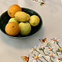 Embroidered tablecloth and scarf DAISIES AND BUTTERFLIES