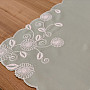 MINT FLOWERS embroidered scarf