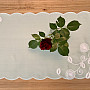 MINT FLOWERS embroidered scarf