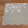 MINT FLOWERS embroidered scarf