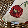 Tapestry pillow cover WALNUT POPPY