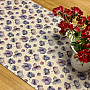 MONTANA PURPLE BLUE FLOWERS tablecloth and scarf