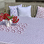 Tablecloth and shawl MONTANA OLD PINK GRID