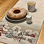 Gobelin tablecloth, shawl and table setting WINTER IDYLKA