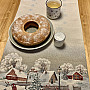 Gobelin tablecloth, shawl and table setting WINTER IDYLKA