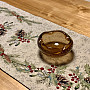 Tapestry tablecloth, shawl and table setting PINE and MISTLETTE