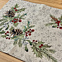 Tapestry tablecloth PINE and MISTLETTE