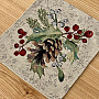 Tapestry tablecloth PINE and MISTLETTE