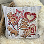 Christmas tapestry cover CHRISTMAS GINGERBREADS