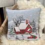 Christmas tapestry covering RED CHURCH