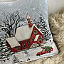 Christmas tapestry covering RED CHURCH