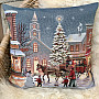 Christmas tapestry cover CHRISTMAS TOWN