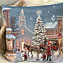 Christmas tapestry cover CHRISTMAS TOWN