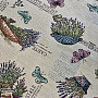 Tapestry tablecloth and shawl LAVANDER GARDEN 2