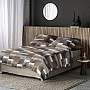 Flannel bedding IRISETTE KOALA 8534-50 brown gray