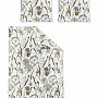 Luxury flannel bedding IRISETTE KOALA 8425-90 MEADOW GRASS white