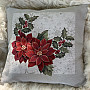 Christmas tapestry cover CHRISTMAS STAR cut-out frame