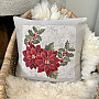 Christmas tapestry cover CHRISTMAS STAR cut-out frame