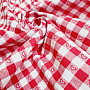 Decorative fabric KANAFAS SOFI HEART red