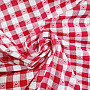 Decorative fabric KANAFAS SOFI HEART red