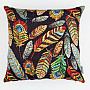 Gobelin cushion cover FEATHER BLACK