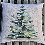 Gobelin cushion cover SPRUCE SILVER