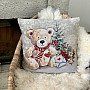 Christmas tapestry TEDDY BEAR WITH LETTER