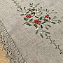 Mistletoe lace tablecloth