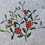 Christmas decoration cover MISTLETOE lace