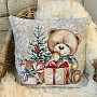 Christmas tapestry TEDDY BEAR WITH GIFTS