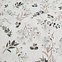 Cotton fabric FINE TWIGS beige