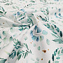 Cotton fabric FINE TWIGS green