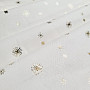 Cotton CANVAS fabric GOLD STARS