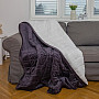 Microfiber blanket EXTRA SOFT sheep stitch ANTHRACITE