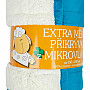 Microfiber blanket EXTRA SOFT sheep stitch TURQUOISE