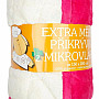 Microfiber blanket EXTRA SOFT sheep stitch PINK